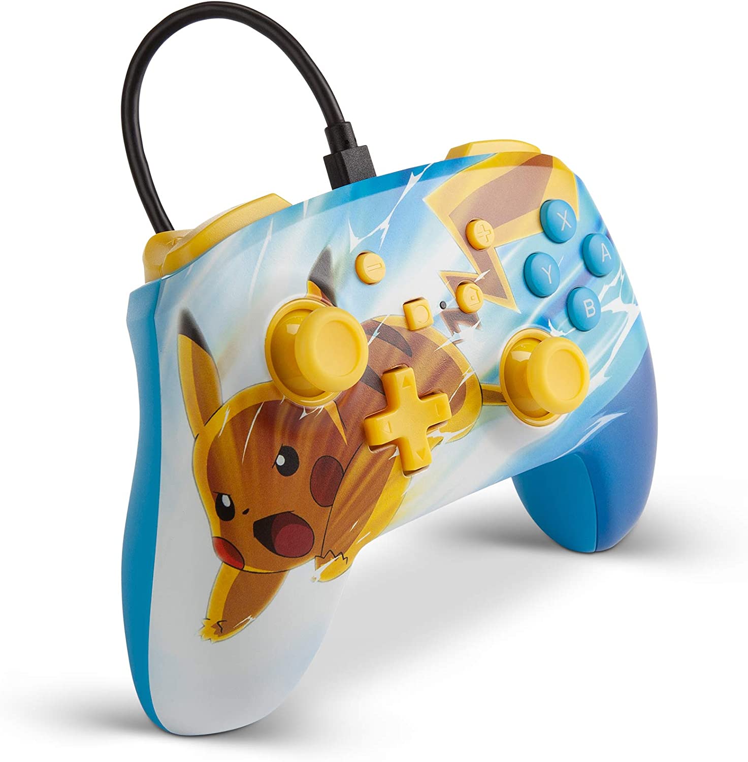 PowerA Pokémon Verbesserter kabelgebundener Controller für Nintendo Switch – Pikachu Charge Pokémon: Pikachu Charge