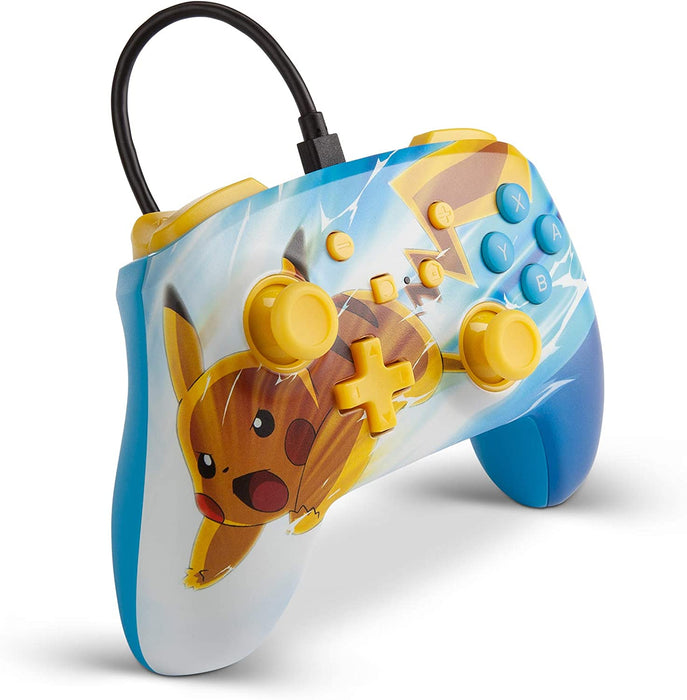 PowerA Pokémon Verbesserter kabelgebundener Controller für Nintendo Switch – Pikachu Charge Pokémon: Pikachu Charge