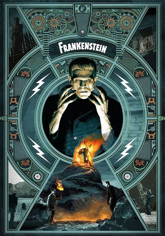 Frankenstein Kunstdruck Limited Edition 42 x 30 cm