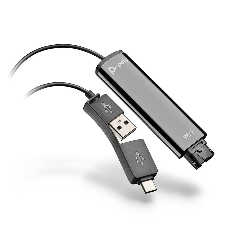 Polycom - Poly DA75 USB A and USB C to QD Smart Digital Interface Adapter