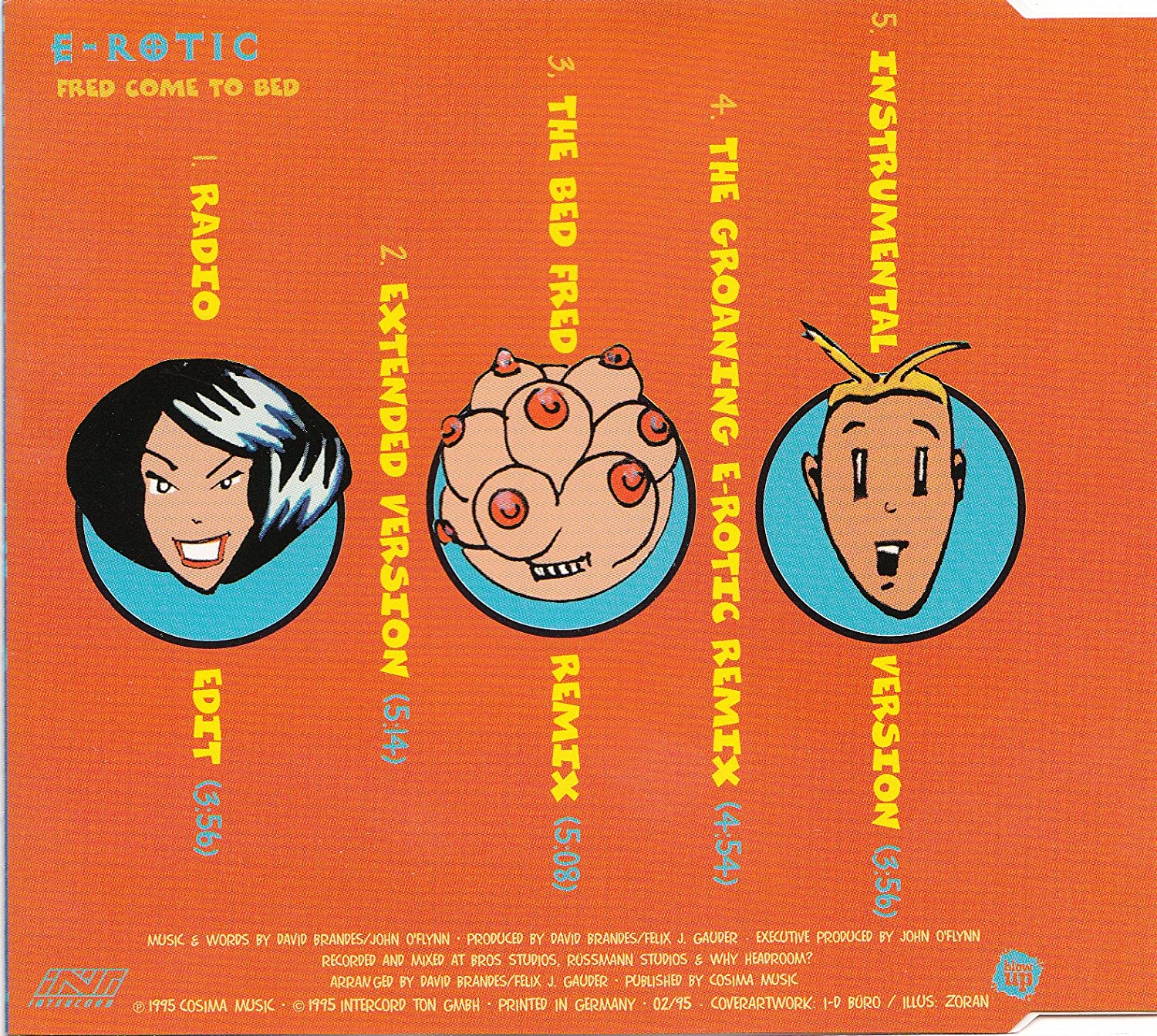 fred come to bed ( radio edit / extended version / the bed fred remix / the groaning e rotic remix / instrumental versio