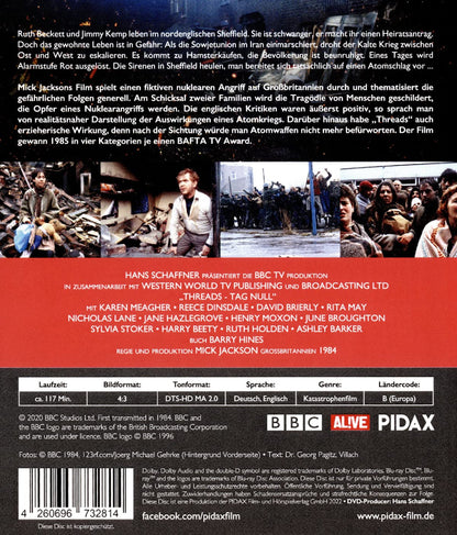 Threads - Tag Null / Spannender preisgekrönter Film über einen Nuklearangriff (Pidax Film-Klassiker)
