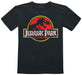 Jurassic Park Distressed Logo Unisex T-Shirt Black XS Black