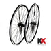 KX Pro Road 700C Q/R Sealed Bearing 8-10 Speed Wheels in Black - Front