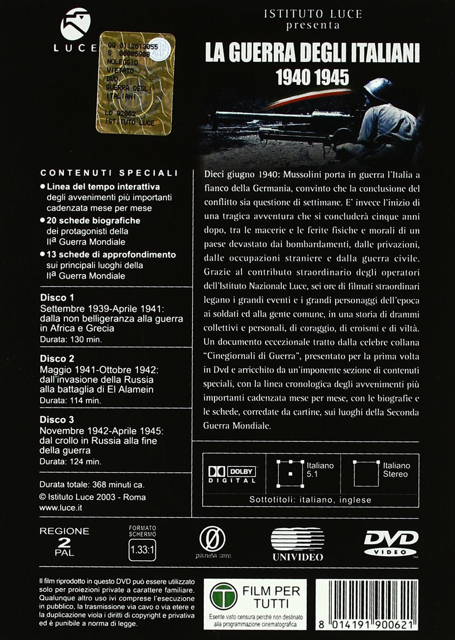 La Guerra Degli Italiani 40-45 (Box 3 Dvd)
