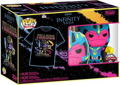 Funko POP & TEE: Marvel- Thanos (BKLT) - XL