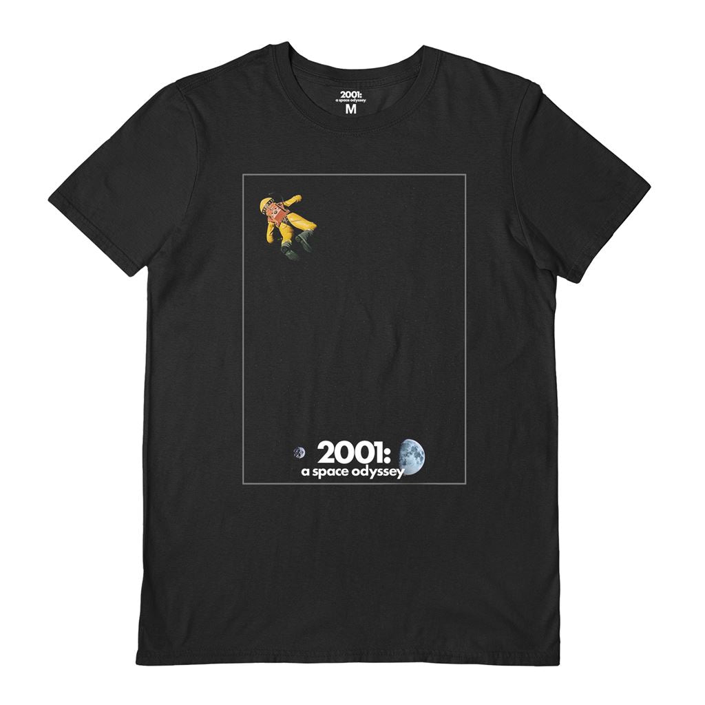 2001 A SPACE ODYSSEY (FLOATING IN SPACE) BLACK UNISEX T-SHIRT