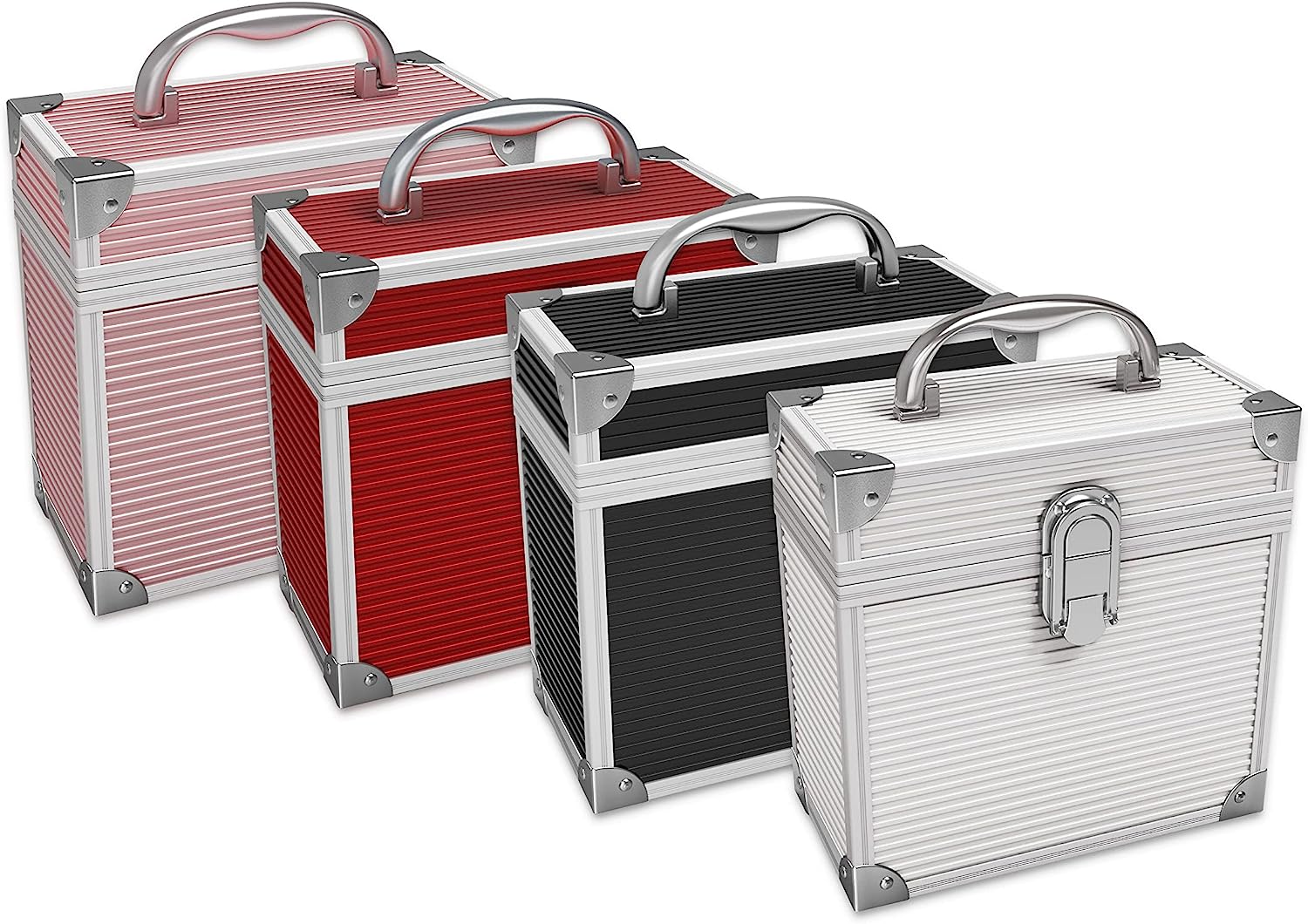 ALUMINIUM 7 INCH VINYL RECORD CASE-MUSIC PROTECTION