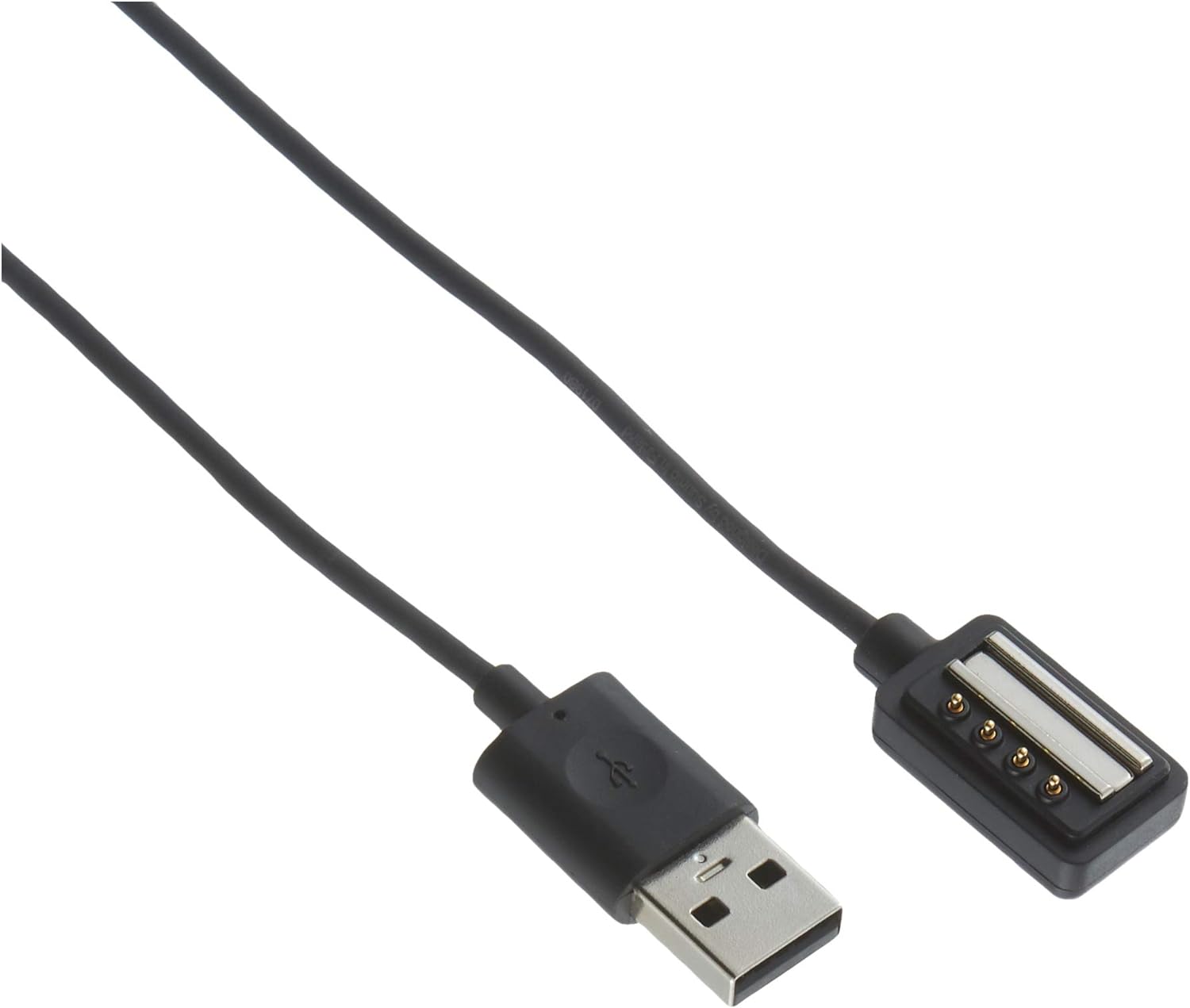 Suunto - Charging / Data Cable - Usb Male To Terminal (Magnet) - Black