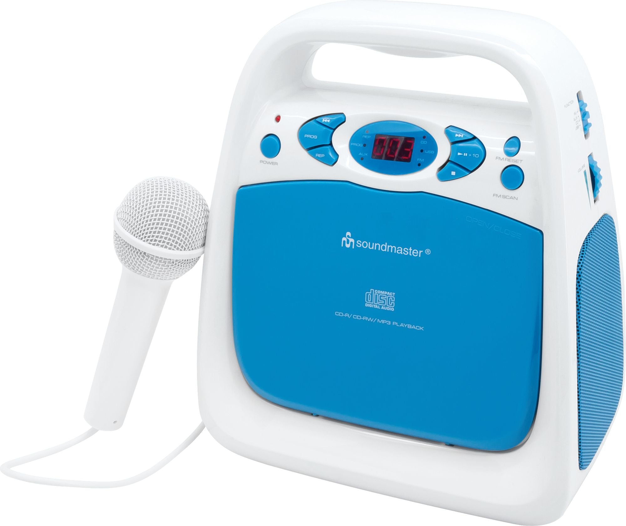 Soundmaster Kcd50Bl: Cd/Usb-Player With Sing-A-Long Function And Fm Radio