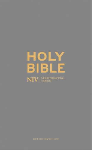 NIV Pocket Charcoal Soft-tone Bible with Zip