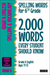 Spelling Words for 6th Grade