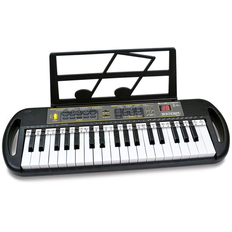 Bontempi 15 3790 Tastiera Digitale 37 Tasti Passo Professionale, Cavo Di Alimentazione Dc/Usb, Leggio, Presa Usb Per Flash Drive E Presa Per Cuffia (