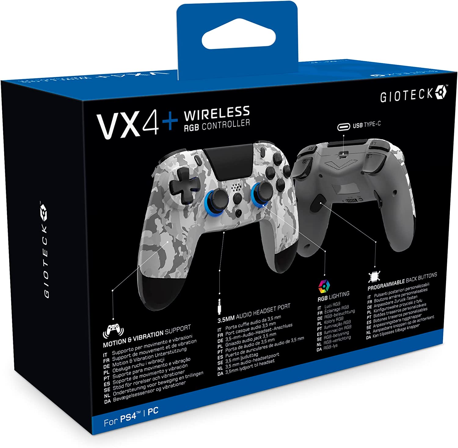 GIOTECK WX4+ Wireless RGB Controller