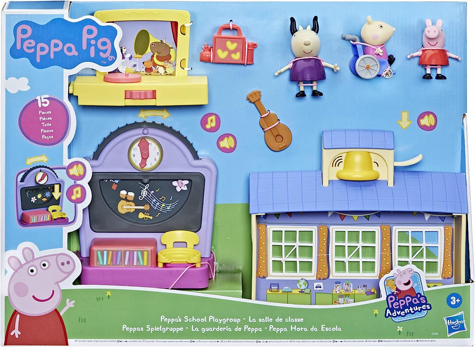 Peppa Pig Peppa’s Adventures Peppa's School Playgroup Preschool Toy, with Speech and Sounds, for Ages 3 and Up Standard Packaging