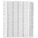 Qconnect A4 1-75 Mylar Index 05601/Cs56