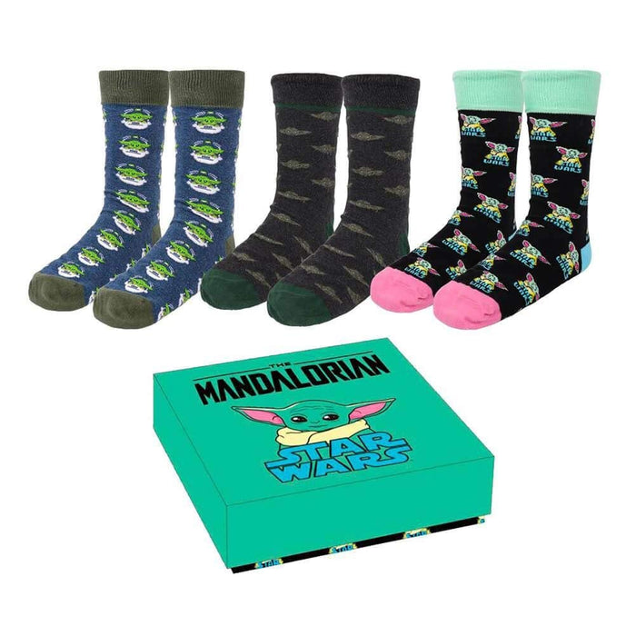 CERDÁ LIFE'S LITTLE MOMENTS Women's Pack of 3 Mandalorian The Child-Official Disney Licence, Multicoloured, Standard