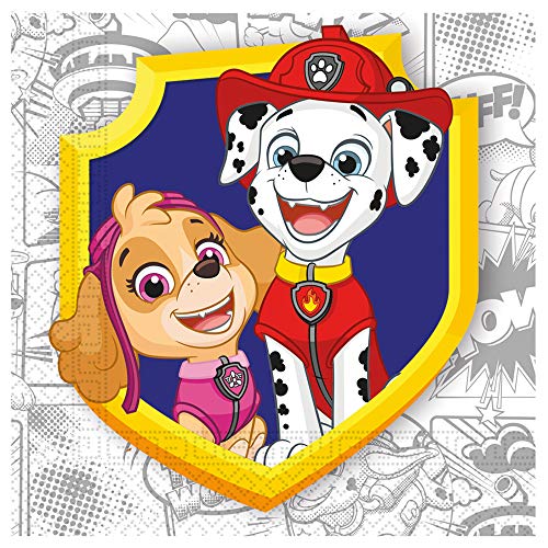 Paw Patrol: Tovagliolo 33 Cm Compostabile Paw Patrol Q