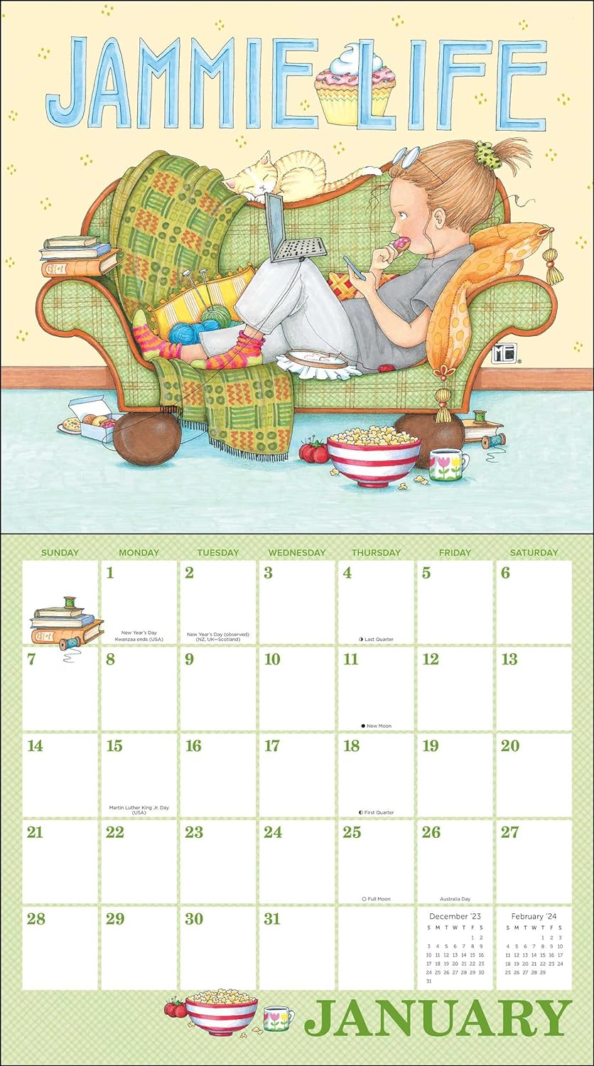 Mary Engelbreit's 2024 Deluxe Wall Calendar