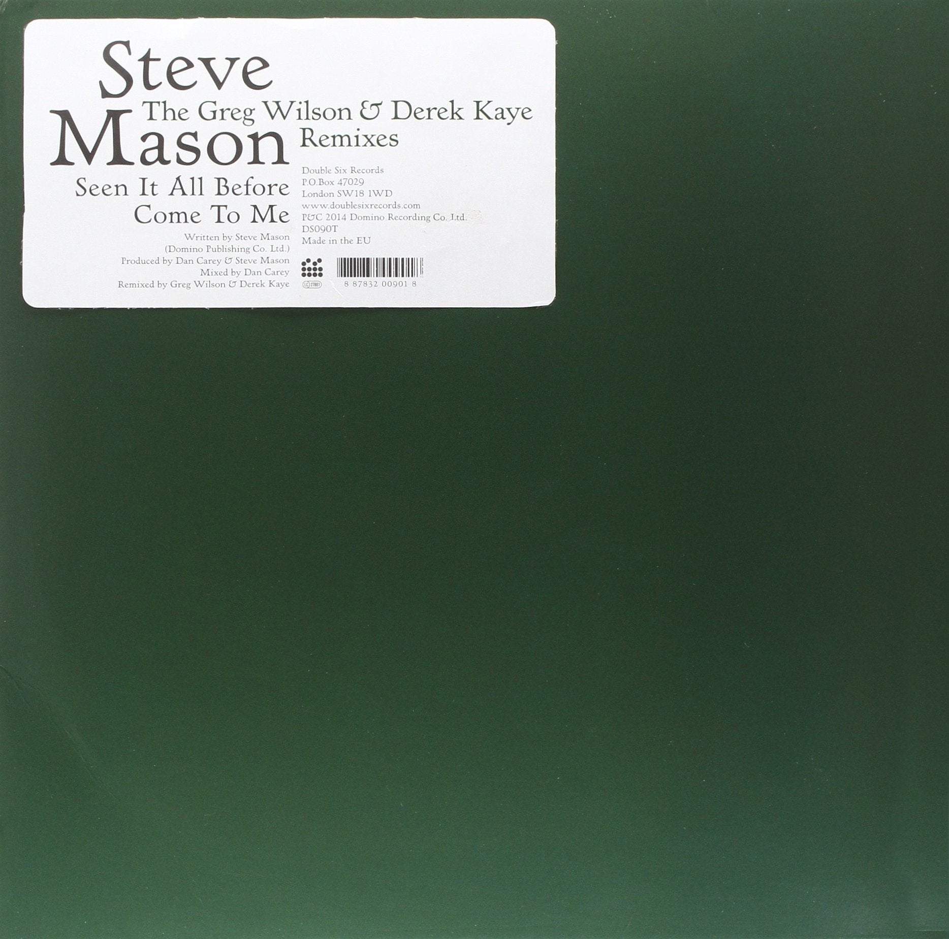 Greg Wilson & Derek Kaye Remix