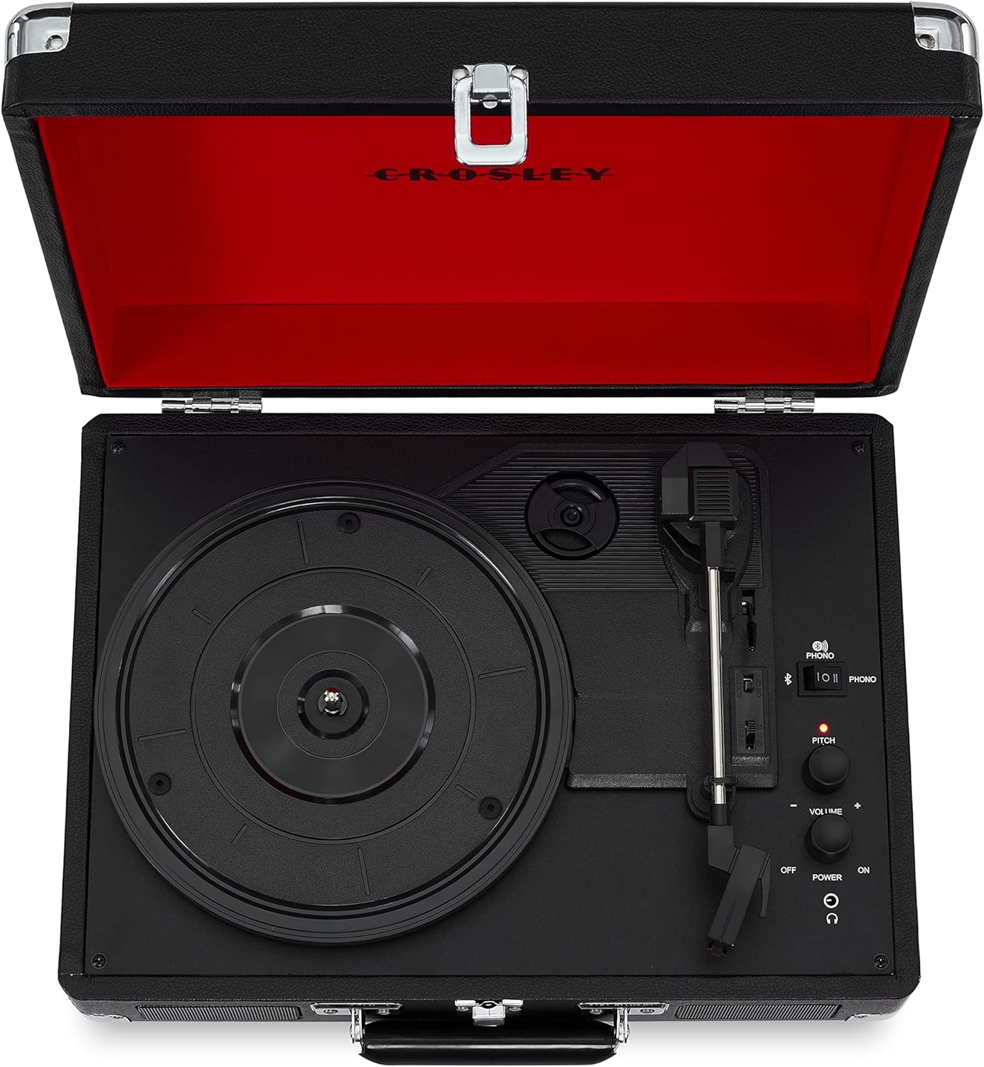 Crosley Cruiser Deluxe - Black - 2 Way Bluetooth!