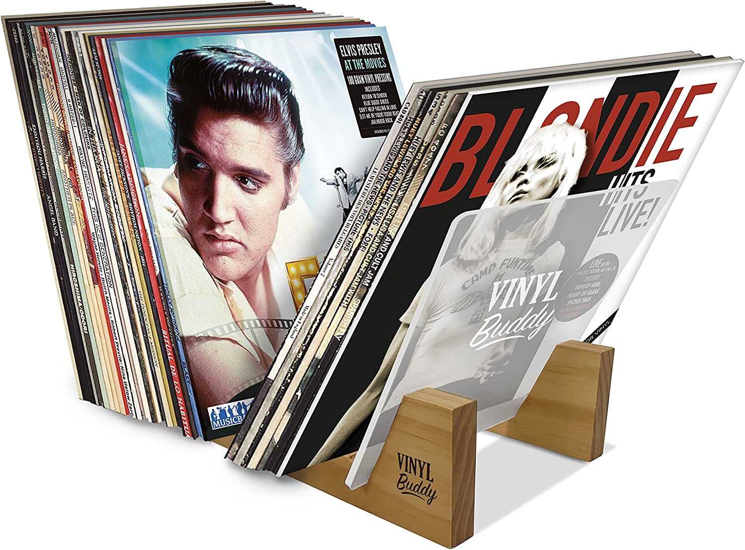 Vinyl Buddy Vinyl Record Storage Teak Finish