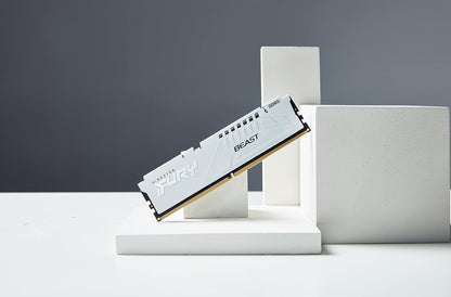 Kingston FURY Beast White EXPO 16GB 5200MT/s DDR5 CL36 DIMM Desktop Gaming Memory Single Module - KF552C36BWE-16