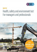 Health, safety and environment test for managers and professionals