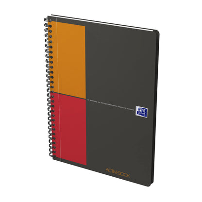 Oxford International Activebook Chequered B5 1 Stück Grey B5 Squared 5 x 5 mm