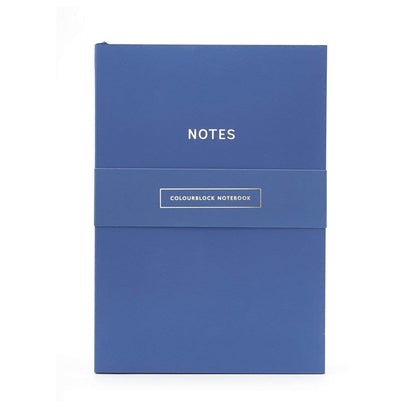 Colourblock A5 Notebook Royal Blue