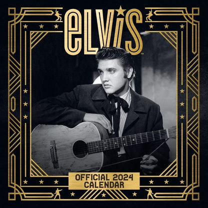Elvis Presley 2024 Square Wall Calendar