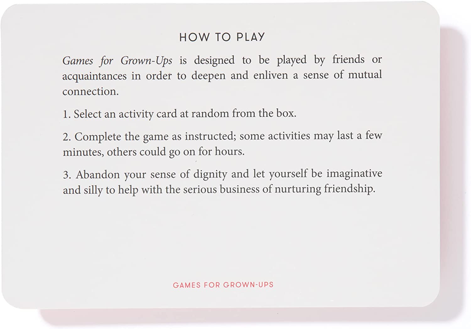 The School of Life - Games for Grown-ups - Cards for Good Conversation