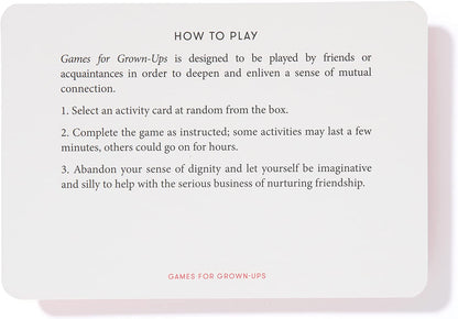 The School of Life - Games for Grown-ups - Cards for Good Conversation