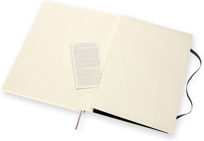Moleskine Classic Squared Notebook, Notebook with Soft Cover and Elastic Closure, Dimensions A4 21 x 29.7 cm, Colour Black, 192 Pages Black A4 Squared