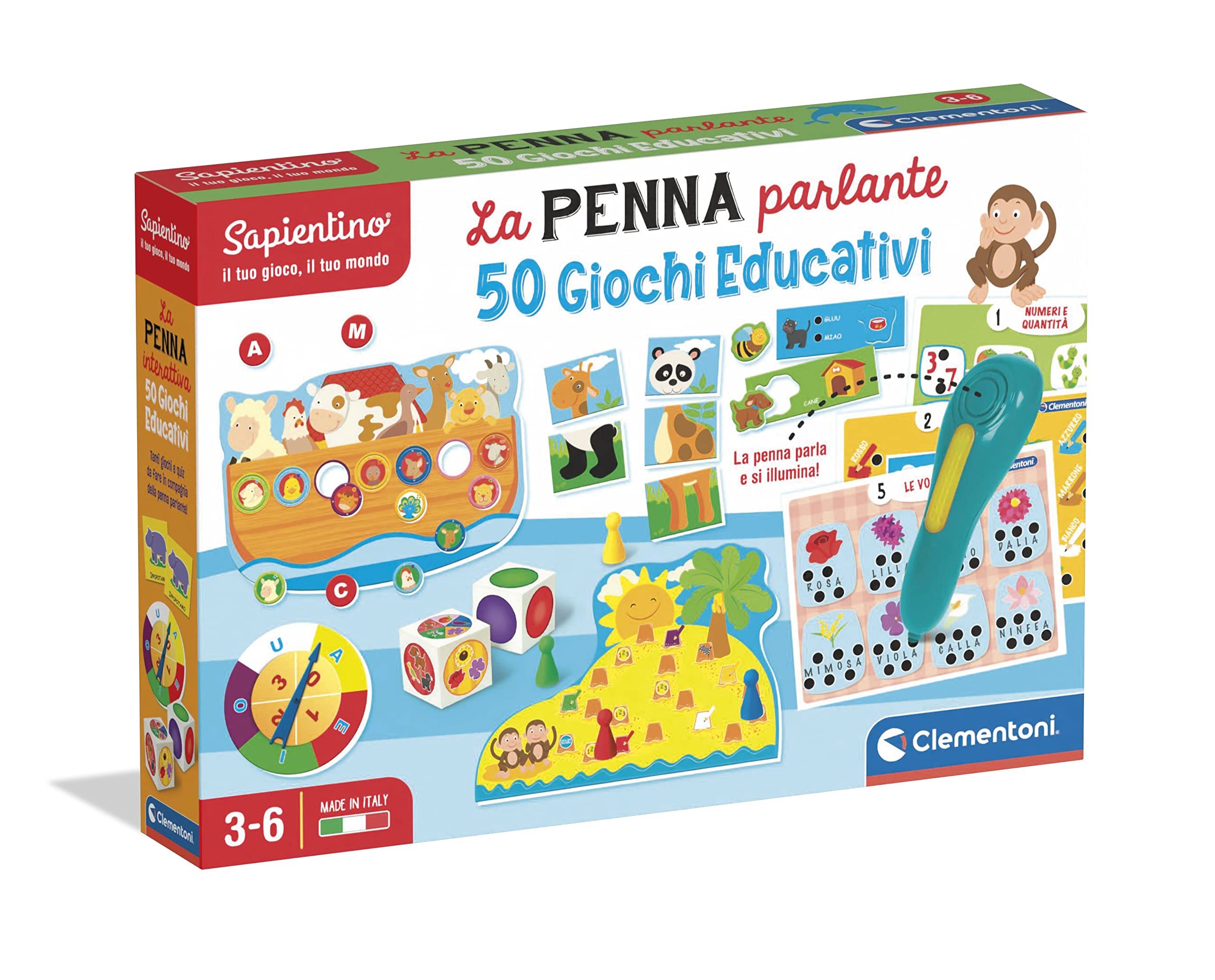 Clementoni: Sapientino - La Penna Interattiva 50 Giochi Educativi