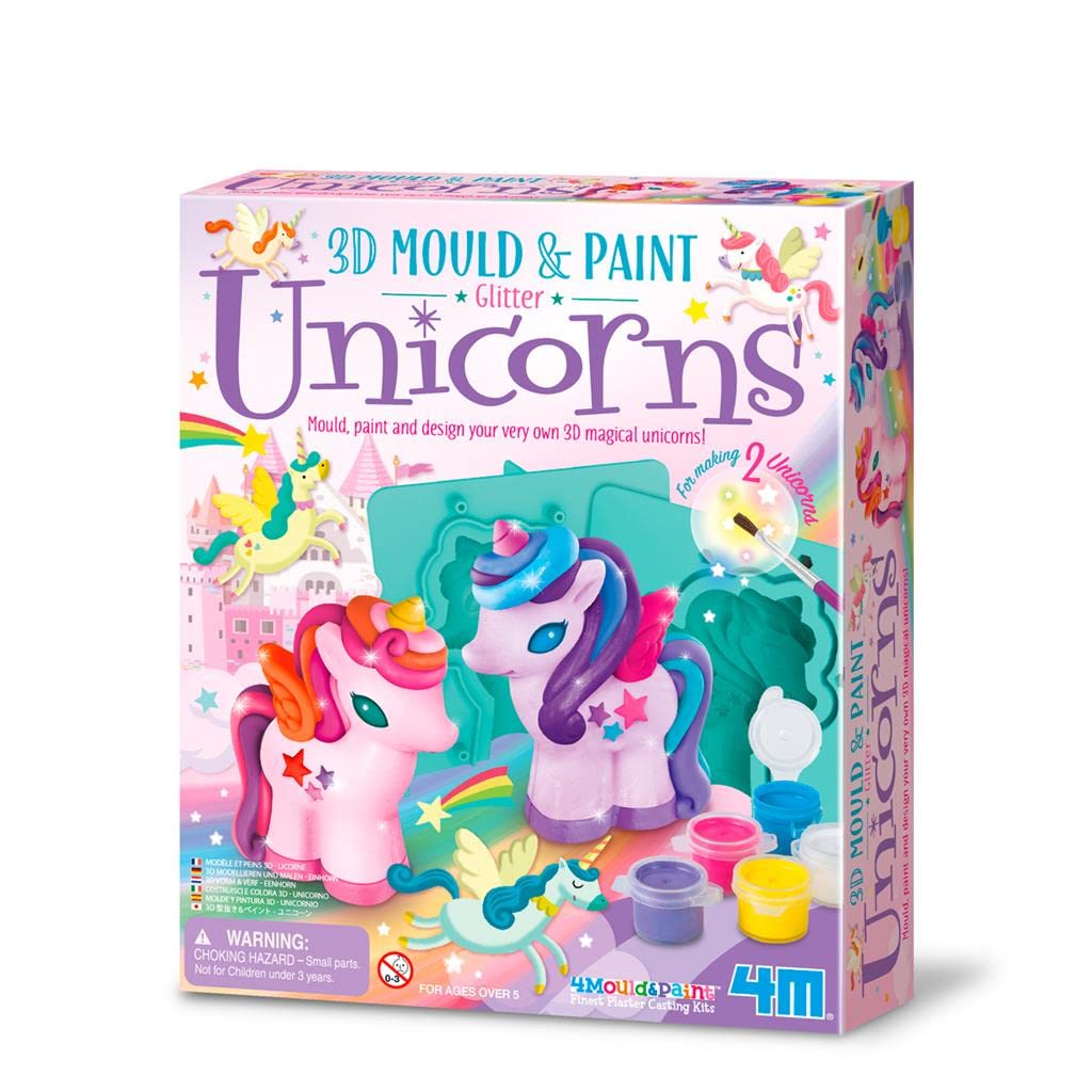 4M: Modella & Dipingi - Unicorni Glitter 3D
