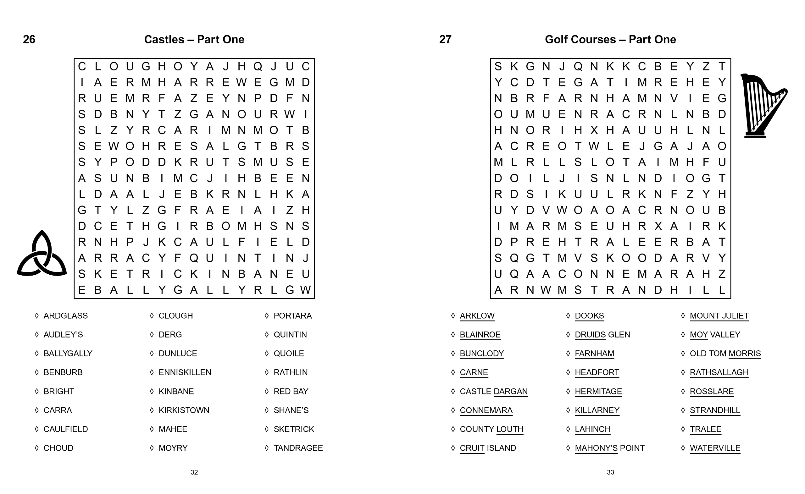 The Book of Irish Wordsearch Puzzles