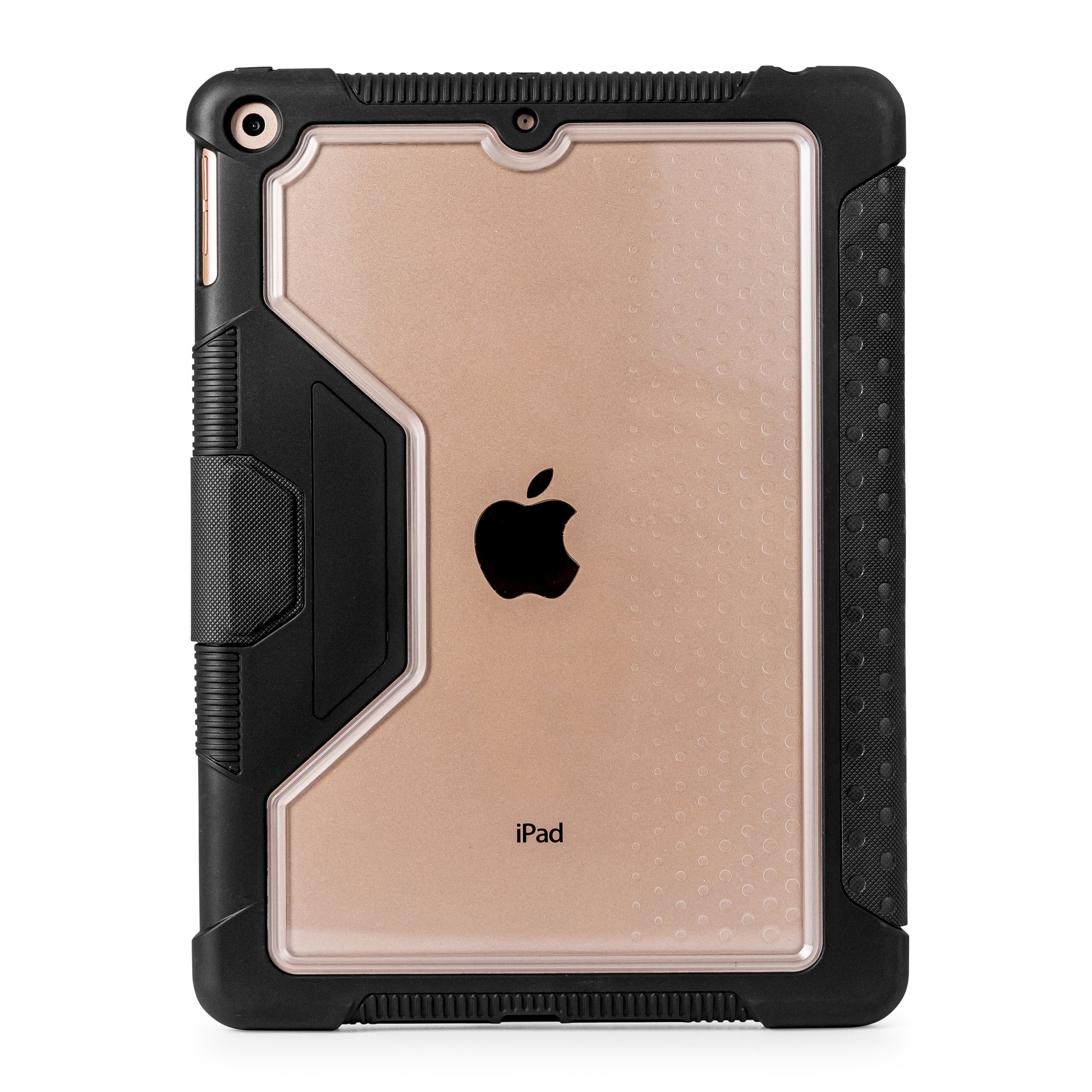 Techair Classic Essential - Flip Cover For Tablet - Rugged - Stand Folio - Silicone, Polycarbonate - Black - 10.2`` - For