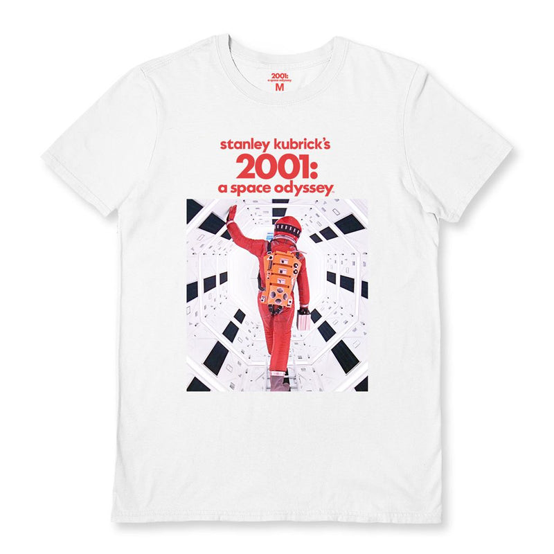 2001 A SPACE ODYSSEY (ASTRONAUT) WHITE UNISEX T-SHIRT
