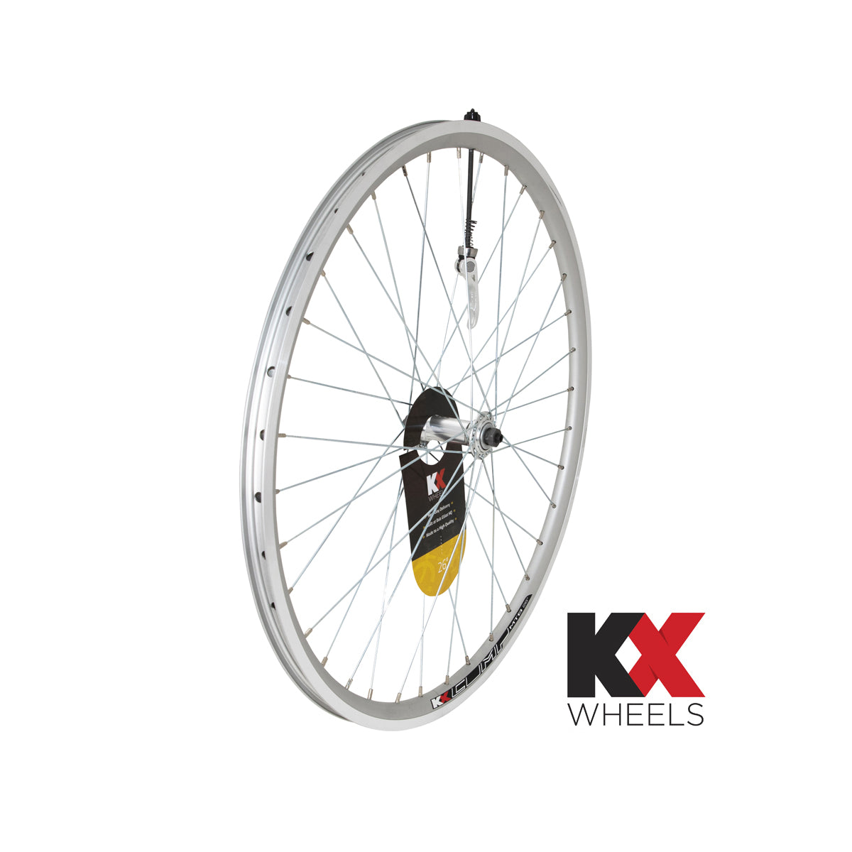 KX MTB 26" Doublewall Q/R Wheel Rim Brake (Front) - Silver