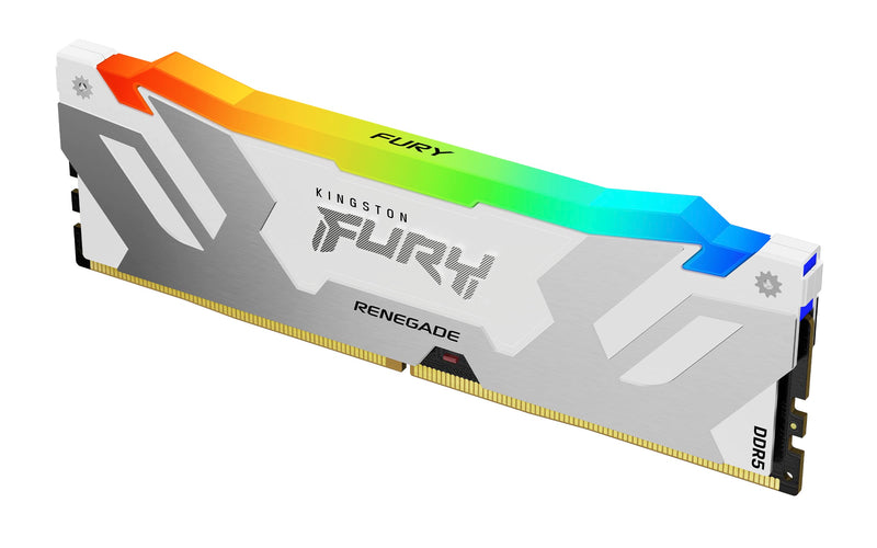 Kingston FURY Renegade White RGB XMP 16GB 6800MT/s DDR5 CL36 DIMM Desktop Gaming Memory - KF568C36RWA-16 Wit Single Module 6800MT/s 6800MT/s 16Gbit