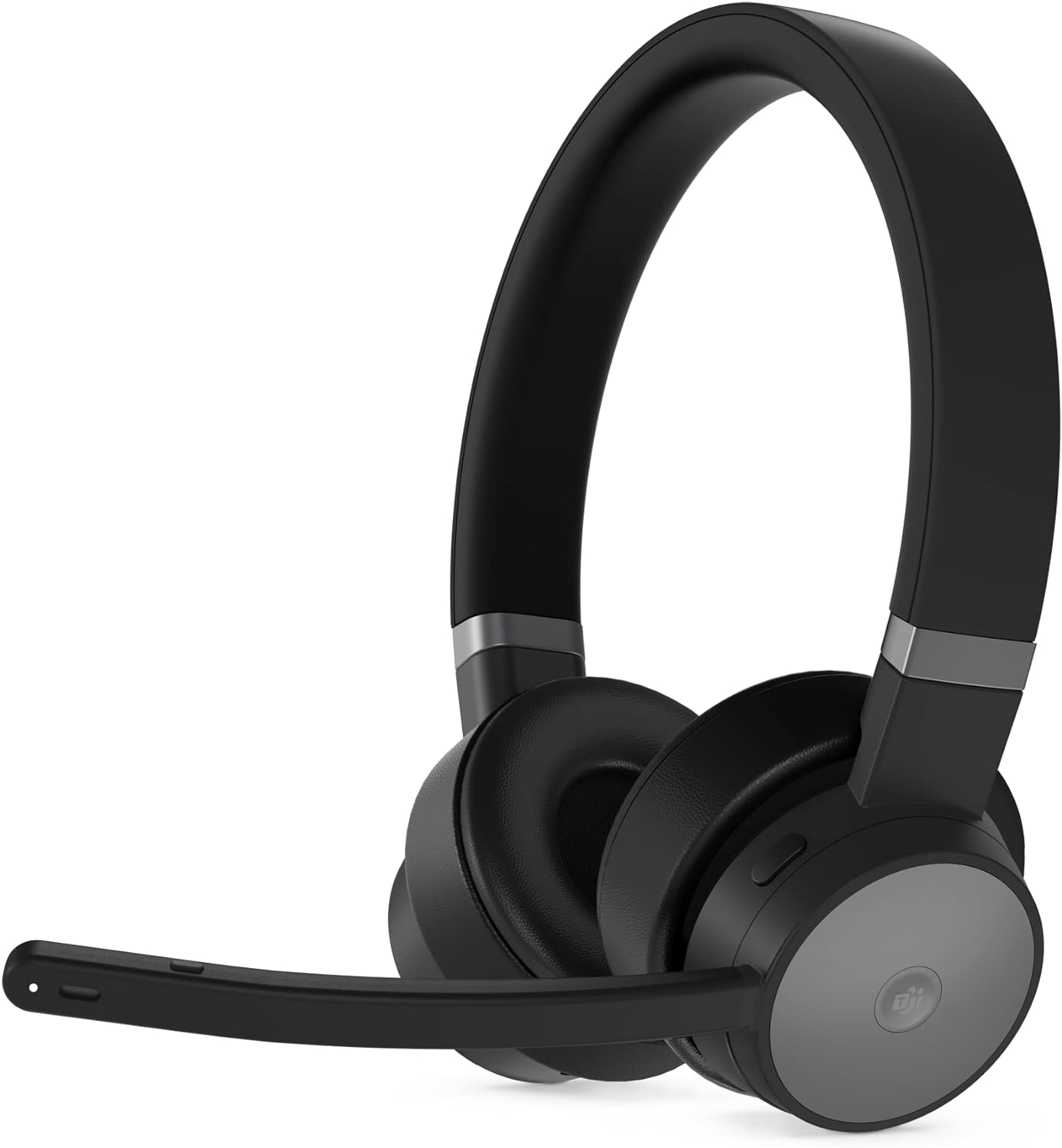 Lenovo Go - Headset - on-ear - Bluetooth - wireless, wired - active noise cancelling - USB-C - thunder black - Certified