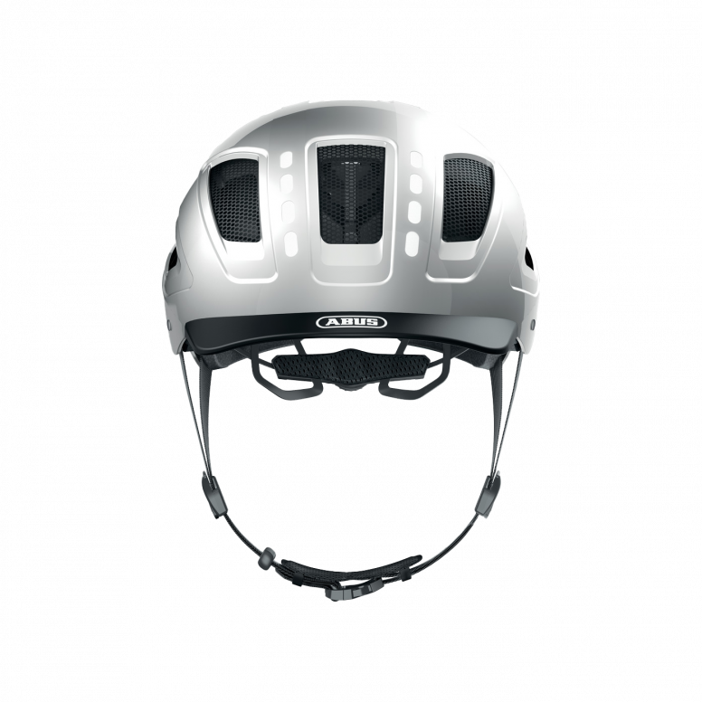 Abus Helmet Hyban 2.0-Led Sgnl Silver M 52-58