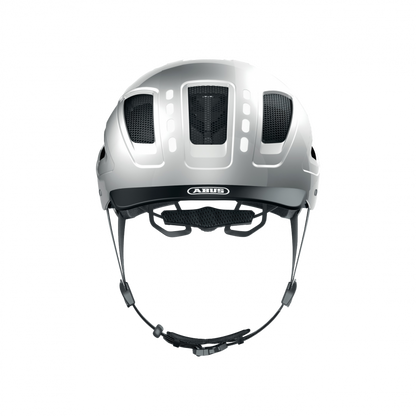 Abus Helmet Hyban 2.0-Led Sgnl Silver M 52-58