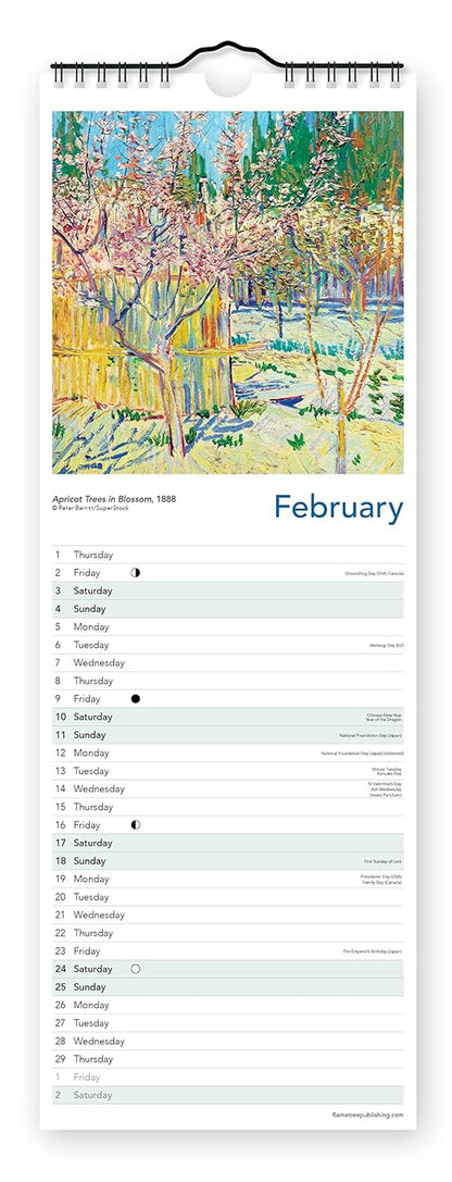 Vincent van Gogh Slim Calendar 2024 (Art Calendar)
