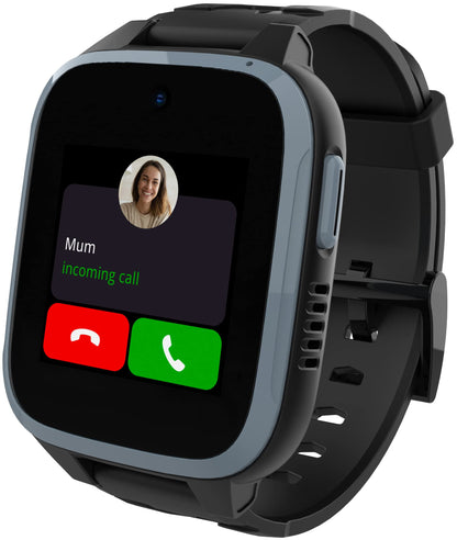 XPLORA XGO 3 - Watch Phone for Children (4G) - Calls, Messages, Kids School Mode, SOS Function, GPS Location, Camera and Pedometer – (Subscription Required) (Black)