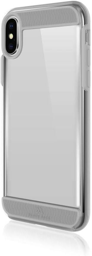 Black Rock - Air Robust Case for Apple iPhone XS/X I Transparent Cover, TPU, Slim, Wireless Charging (Transparent)
