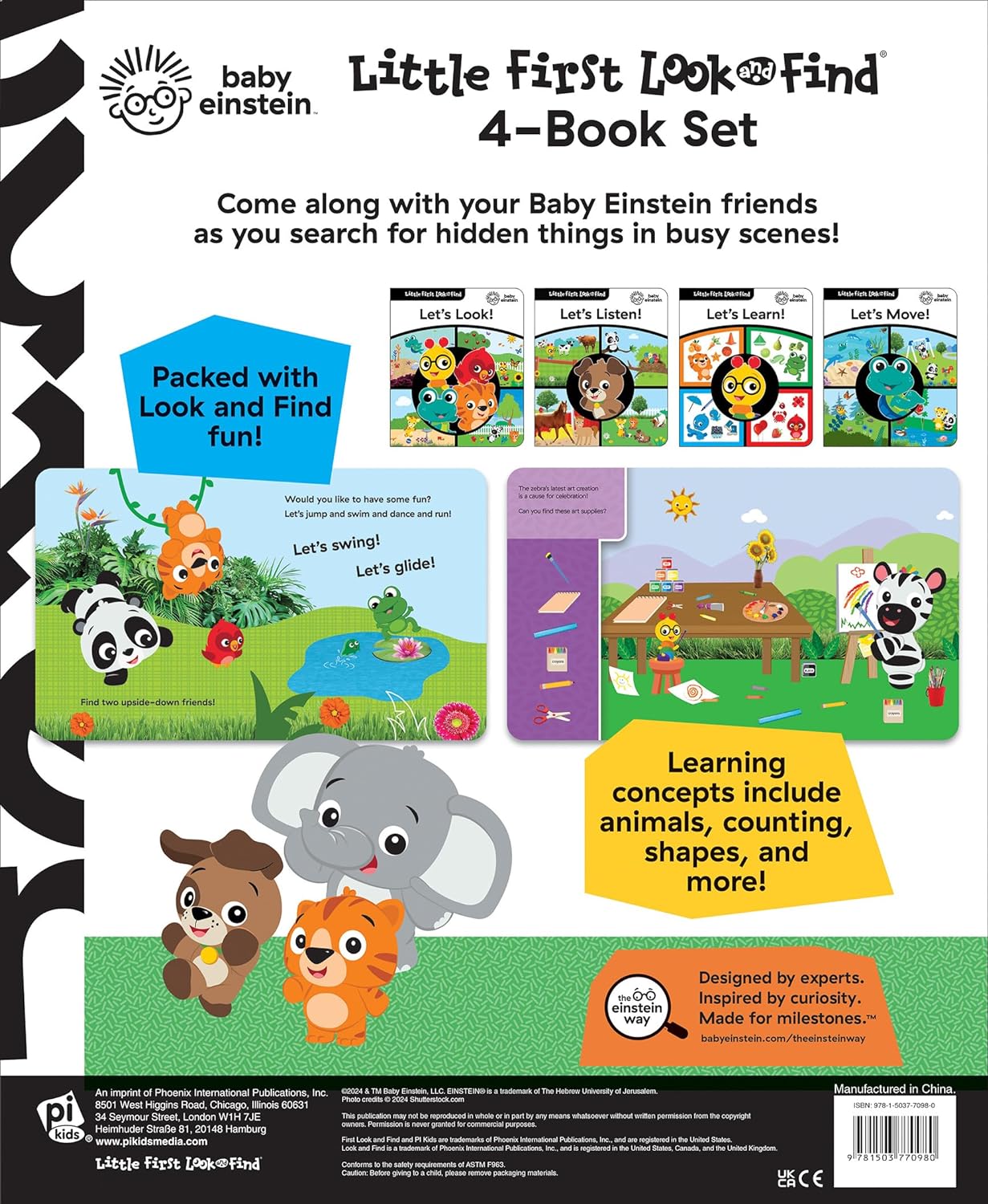 Baby Einstein: Little First Look and Find 4-Book Set