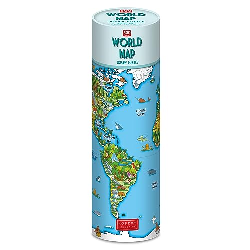 500 Piece Jigsaw In A Tube World Map Mod