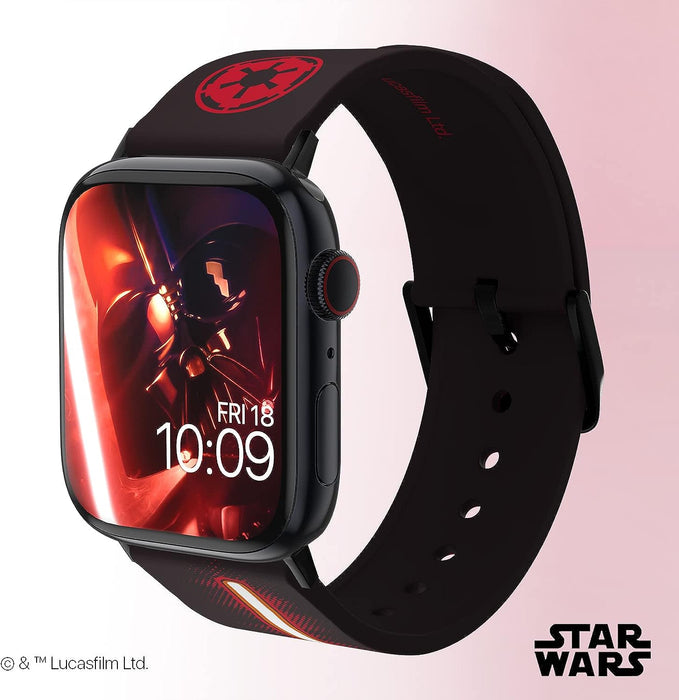 MobyFox Star Wars - Smartwatch Band – Officially Licensed (watch not included) Vader Lightsaber